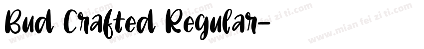 Bud Crafted Regular字体转换